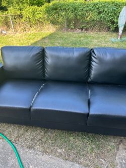 Free for p u black leather like