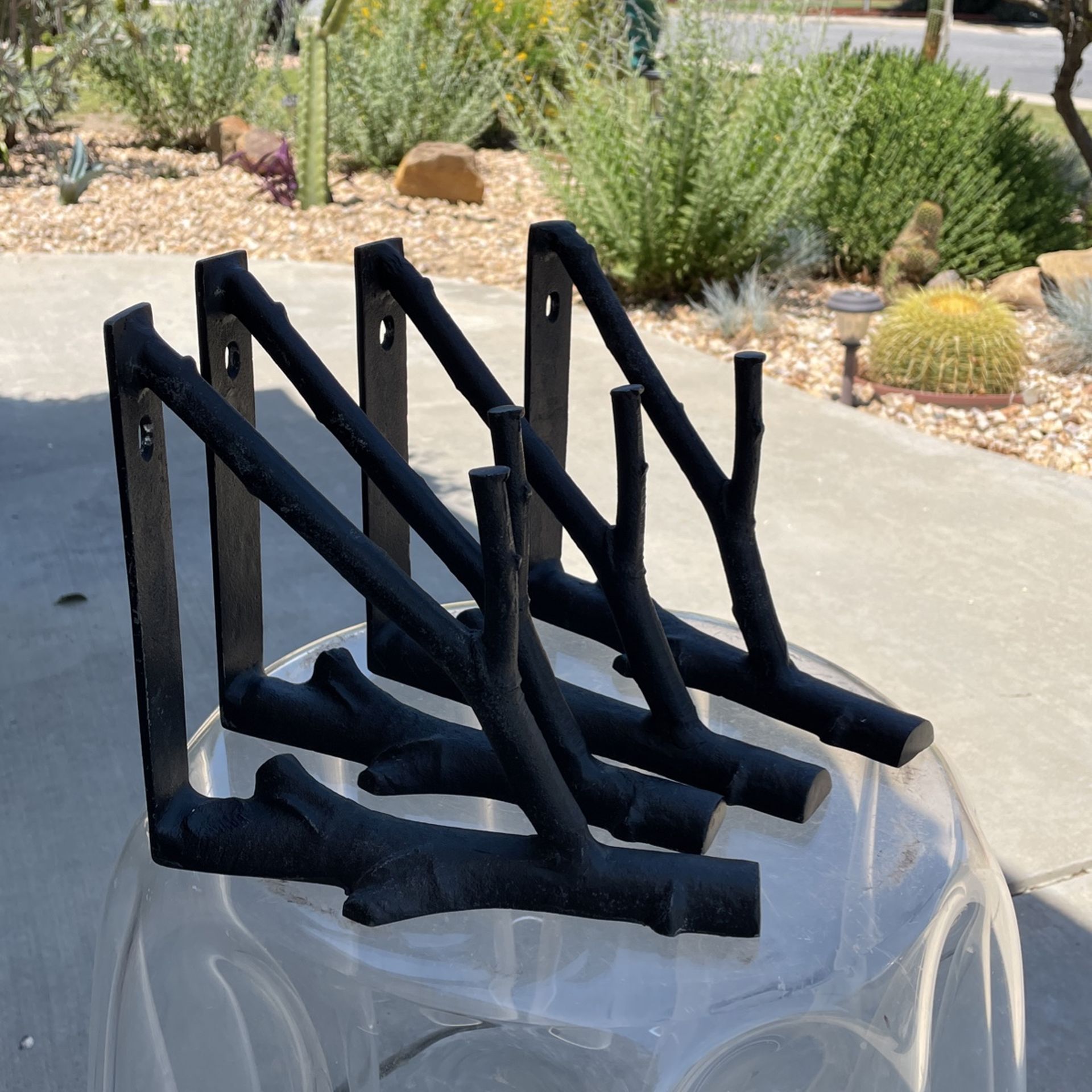 4 Of West Elm Metal Natural Branch Shelves Brackets $200