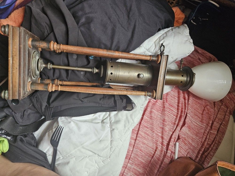 Vintage Brass Oil Lamp