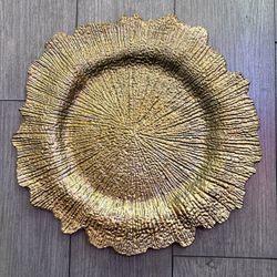 gold charger plate