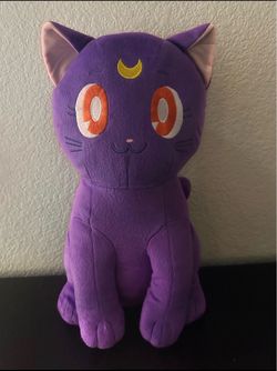 Sailor Moon 15" Luna Guardian Purple Cat Plush Big Anime Plush