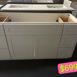  Clearance Sale – 60 inch Bathroom Vanities with top