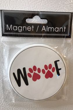 New Dog Fur Baby Woof Ceramic Magnet 🐾