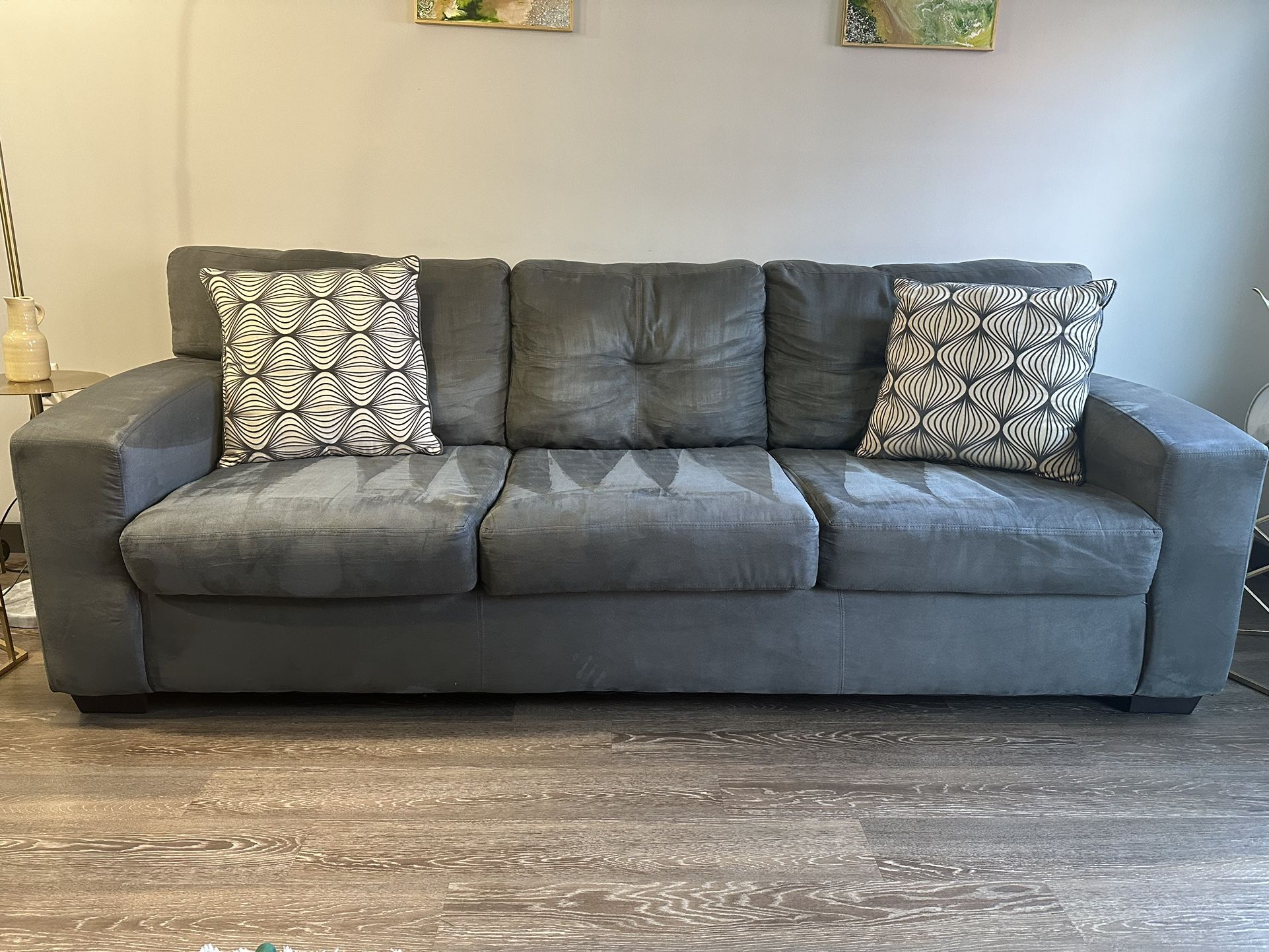 Grey 3-Seater Couch 