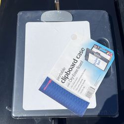 Clipboard case with dry-erase board