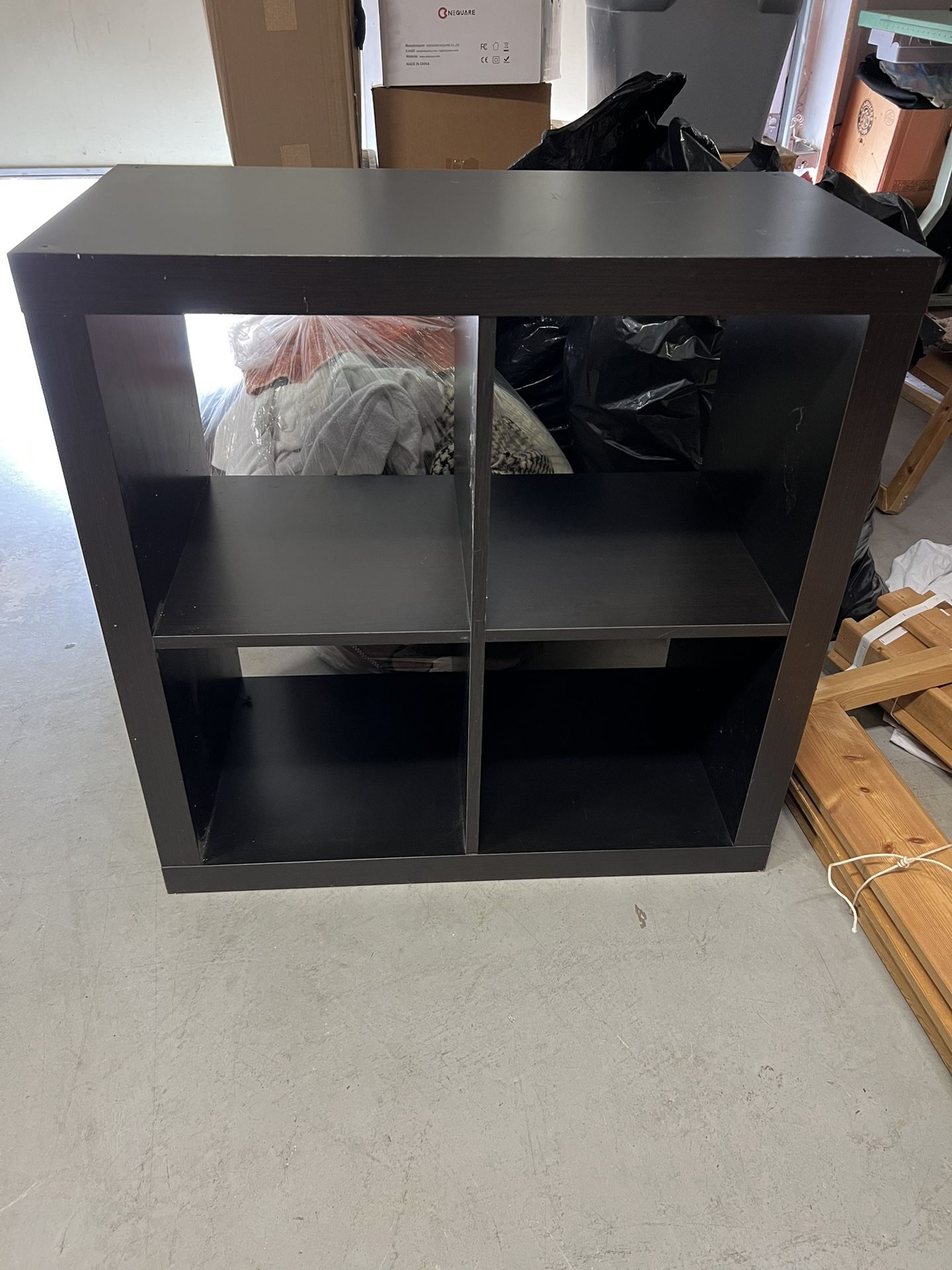 Black cube shelves - $110 for both