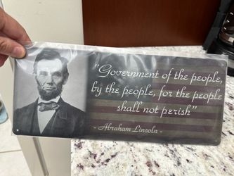 Tin of President Lincoln