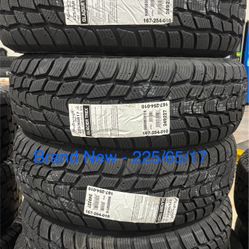 (4) - 225/65/17 Mastercraft Glacier Trex Snow Tires