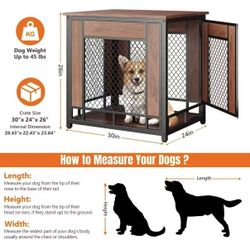 Dog Crate Furniture (Wooden Pet Crate)