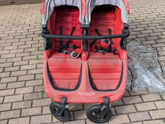 Baby Jogger City Mini GT Double Stroller + Rain Cover — $100