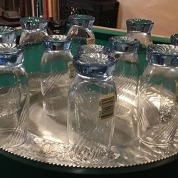Drinking Glasses Blue Tinted Vintage  (Read Description) - MAKE YOUR BEST OFFER!¡!!