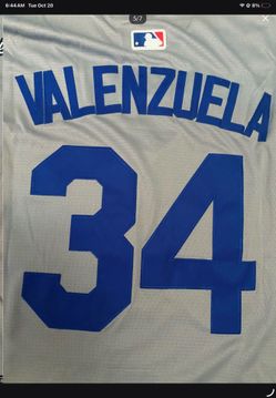 Valenzuela #34 Dodgers MLB Baseball Jersey " yes it's still available " message me for your size