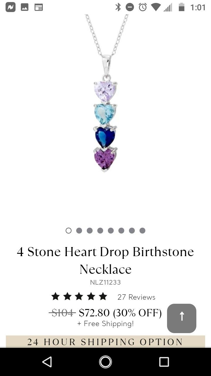 Beautiful Birthstone Necklace