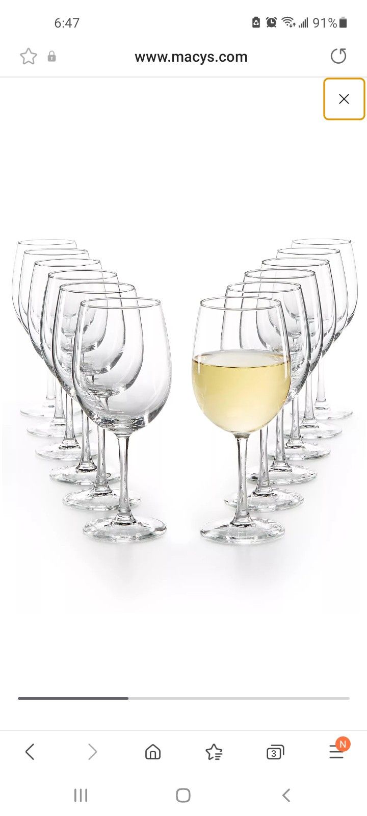 50 glasses of wine and 50 of Champagne with storage Rack