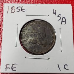 1856 FLYING EAGLE CENT ANTIQUE RESTRIKE COINS