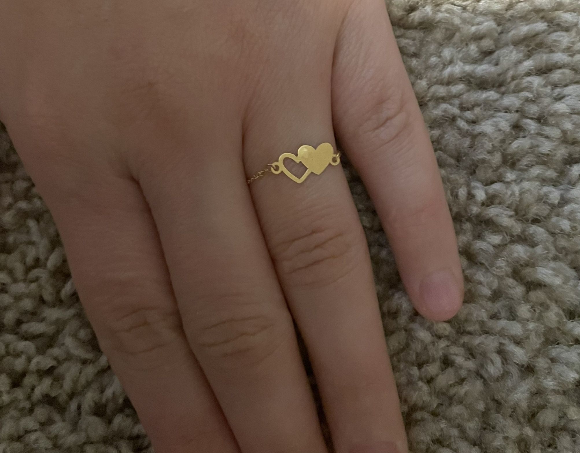 Engagement Ring Real Gold With Box