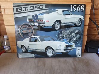 1968 Shelby GT350 Tin Metal Sign 12"x15"