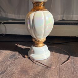 Vintage White Porcelin Lamps 