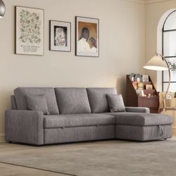 81” Sleeper sofa with charge port
