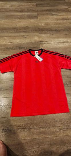 Adidas Originals Red/ salmon  color 3-Stripes T-Shirt