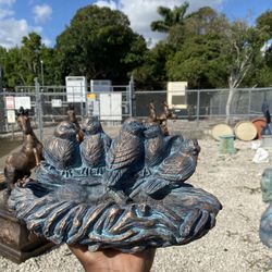 Concrete Hanging Birdfeeder