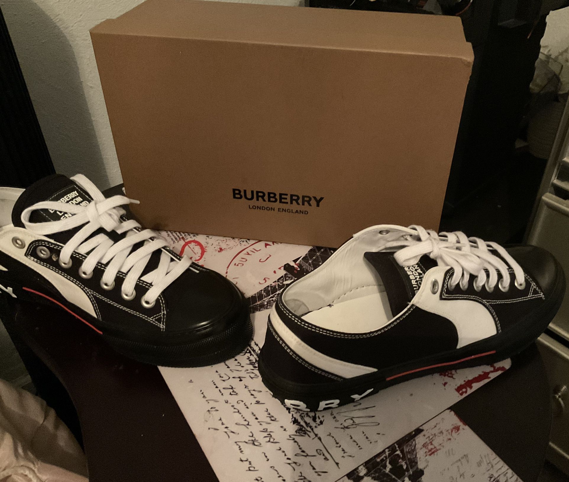 Burberry Mens Sneakers Size 12