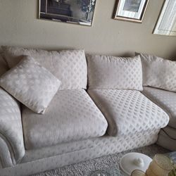 Cream Colored Sectional Sofa Set