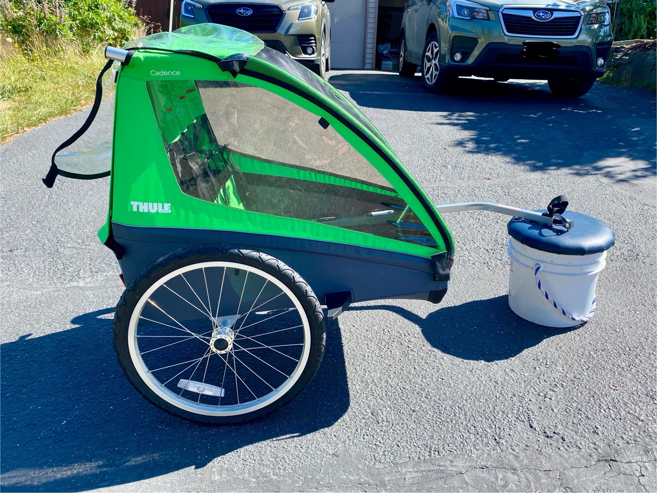 Thule Cadence 2-seat bike trailer green