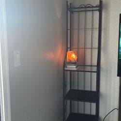 Black, Three Glass shelves