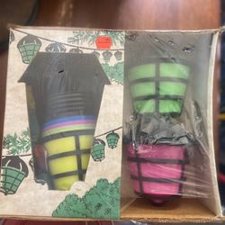 Vintage Coach Lights Yard Blow Mold Lights 7