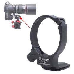 Tripod Mount Ring, iShoot Lens Collar Support Compatible with Canon EF 100mm f/2.8L Macro IS USM Lens (Replace Canon Tripod Mount Ring D), Built-in AR