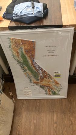 Hubbard science 3d map of California