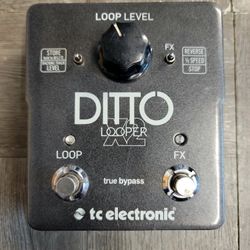 TC Electronic Guitar Looper Effects Pedal, Black, (DITTO JAM X2 LOOPER)
