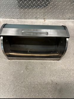 Breads and pastries glass & metal box …  16 “ wide , 9” depth , 9” high .. $20