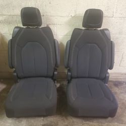 BRAND NEW BLACK CLOTH BUCKET SEATS 