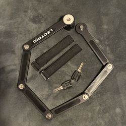 Lectric Folding Bike Lock With Case And Straps