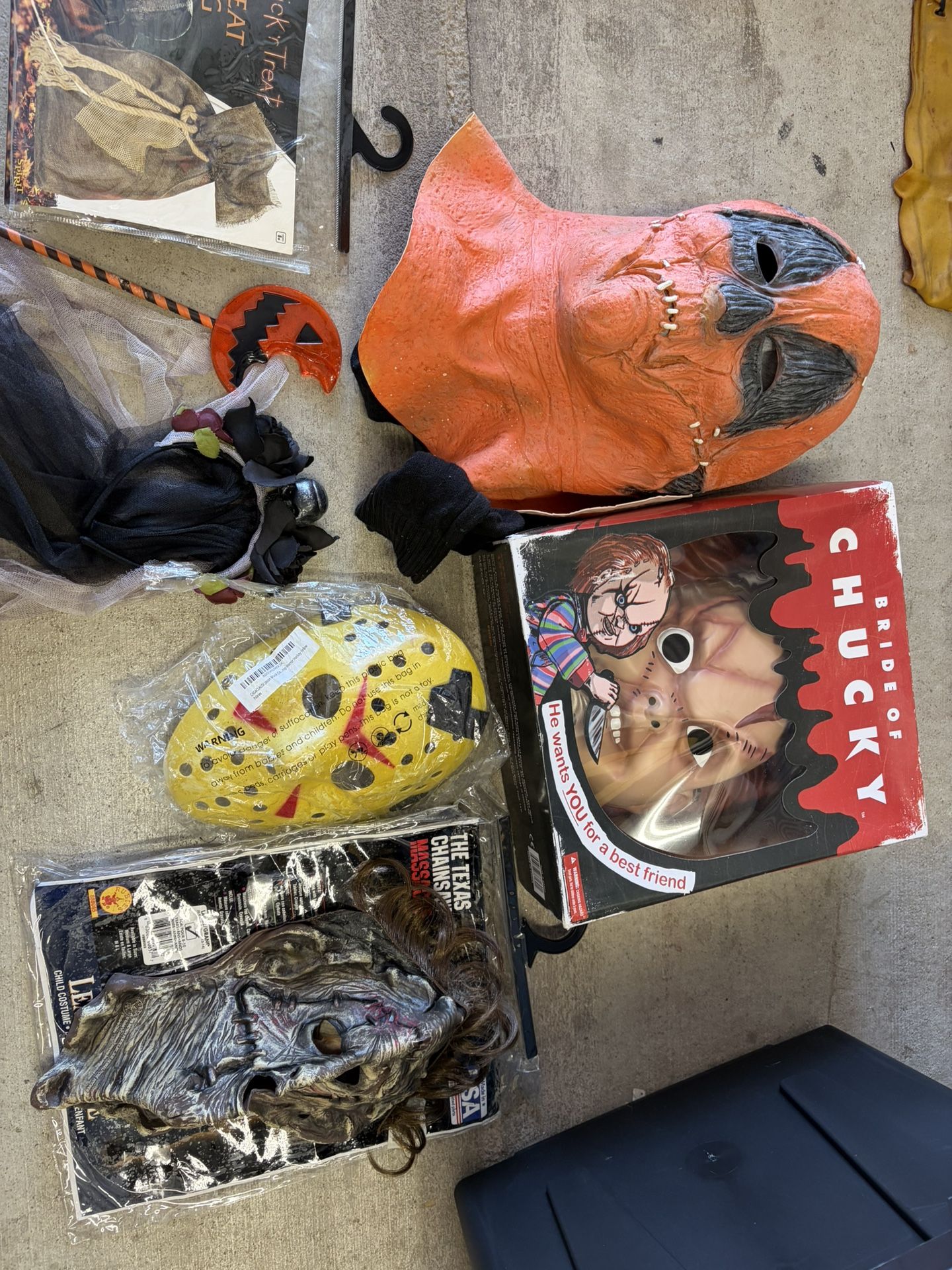 Different Halloween Accessories And Mask
