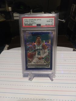 LaMelo Ball Blue Velocity Psa 10