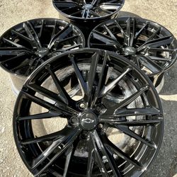 Chevrolet Chevy Camaro ZL1 20” Gloss Black Wheels Rims Rines 