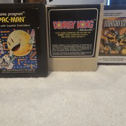 Set Of 3  Atari Games 