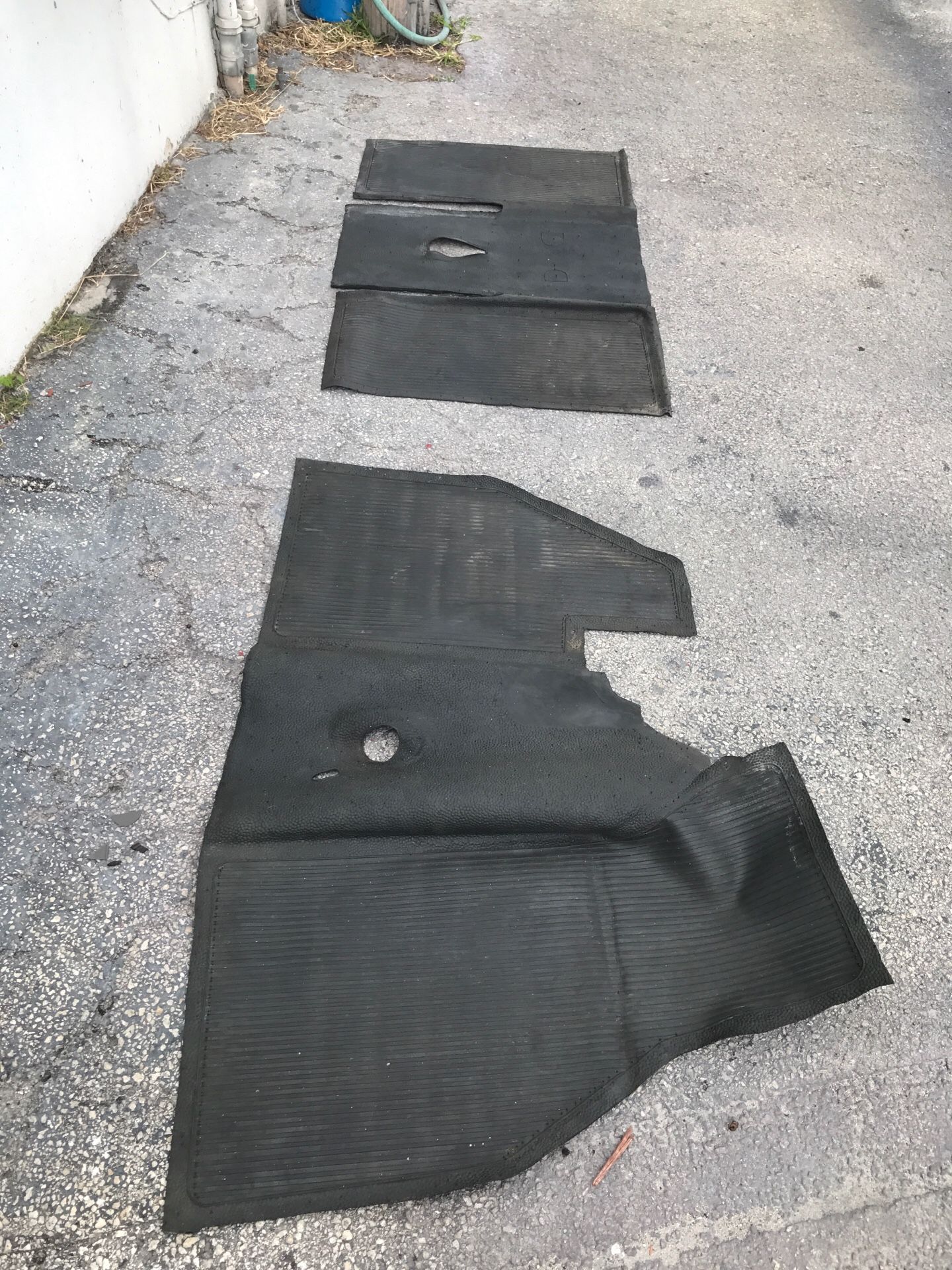 Vw beetle rubber mats 1960 to 1964 black