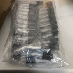 Mini Lip Gloss Containers With Black Lid" and