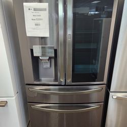 23 cu. ft. Smart French Door Refrigerator InstaView Door-ln-Door
& Craft Ice, PrintProof Stainless Steel Counter Depth