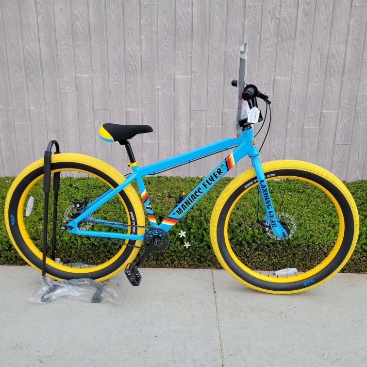 RARE🔥 SE Bikes Maniacc Flyer 27.5” BMX Tyler The Creator MANIACC FLYER Fat  Tire