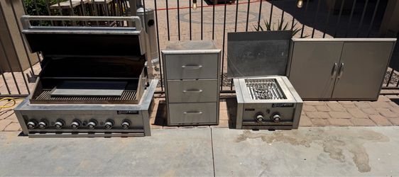 Out door built in BBQ set
