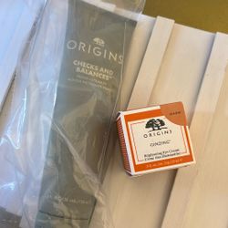 origins new small cleansing and eye cream bundle 