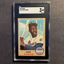 Vintage 1968 Topps #110 Hank Aaron.Negotiable 