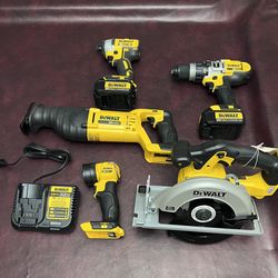 Dewalt 20V cordless 5 tool kit