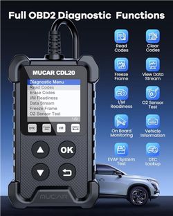 CDL20 Universal OBD2 Scanner, Check Engine Car Code Reader with Full OBD2 Functions