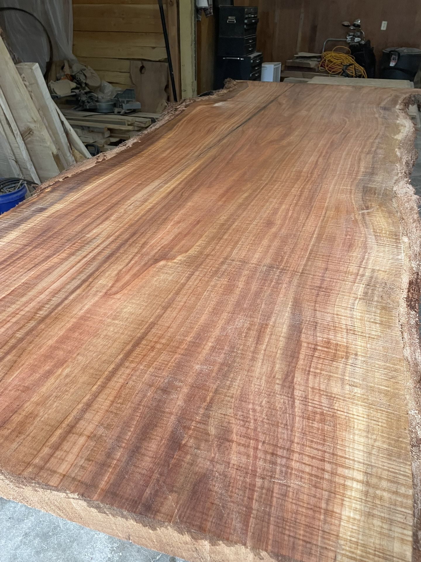 Massive Live Edge Redwood Slabs